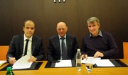 Dejan Papež direktor in predsednik Franc Props ZPN ter Jože Podgoršek