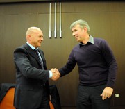 Mag Franc Props predsednik Združenja za poslovanje z nepremičninami in Jože Podgoršek predsednik Slovenskega nepremičninskega združenja FIABCI