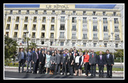 Pred hotelom Le Royal v Nici 2017